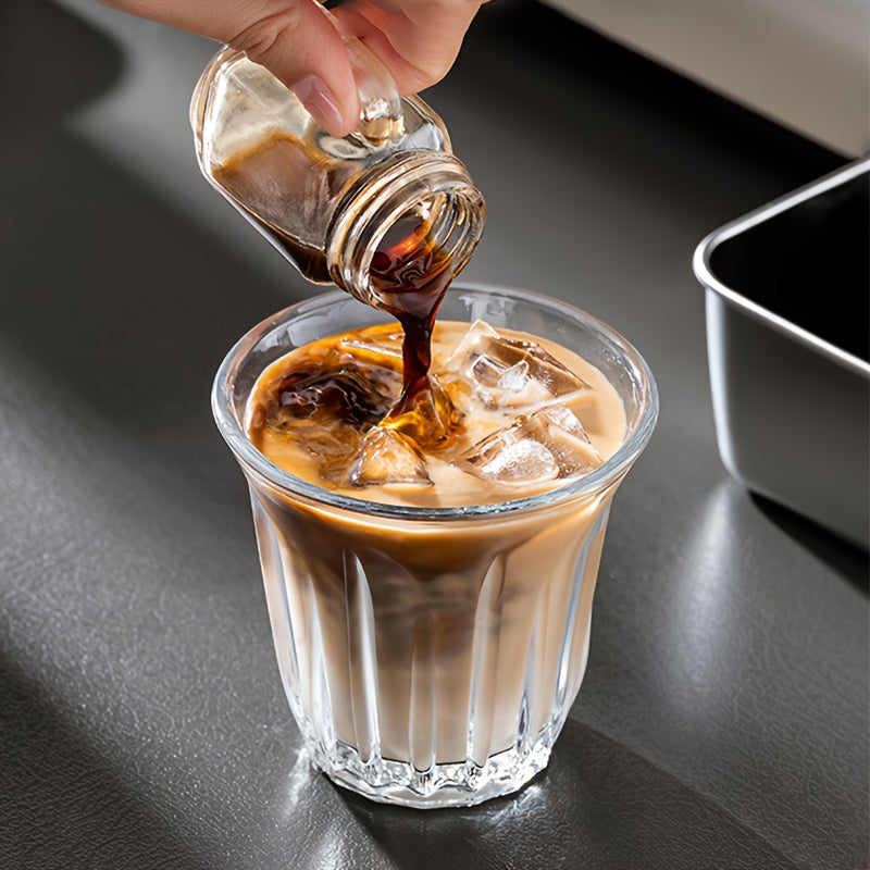 6pcs & 12pcs Mini Handle Cup 1.18oz Italian Espresso Cup – Glass Material, Easy to Carry – Perfect for Espresso – Sealed Glass Bottle for Camping