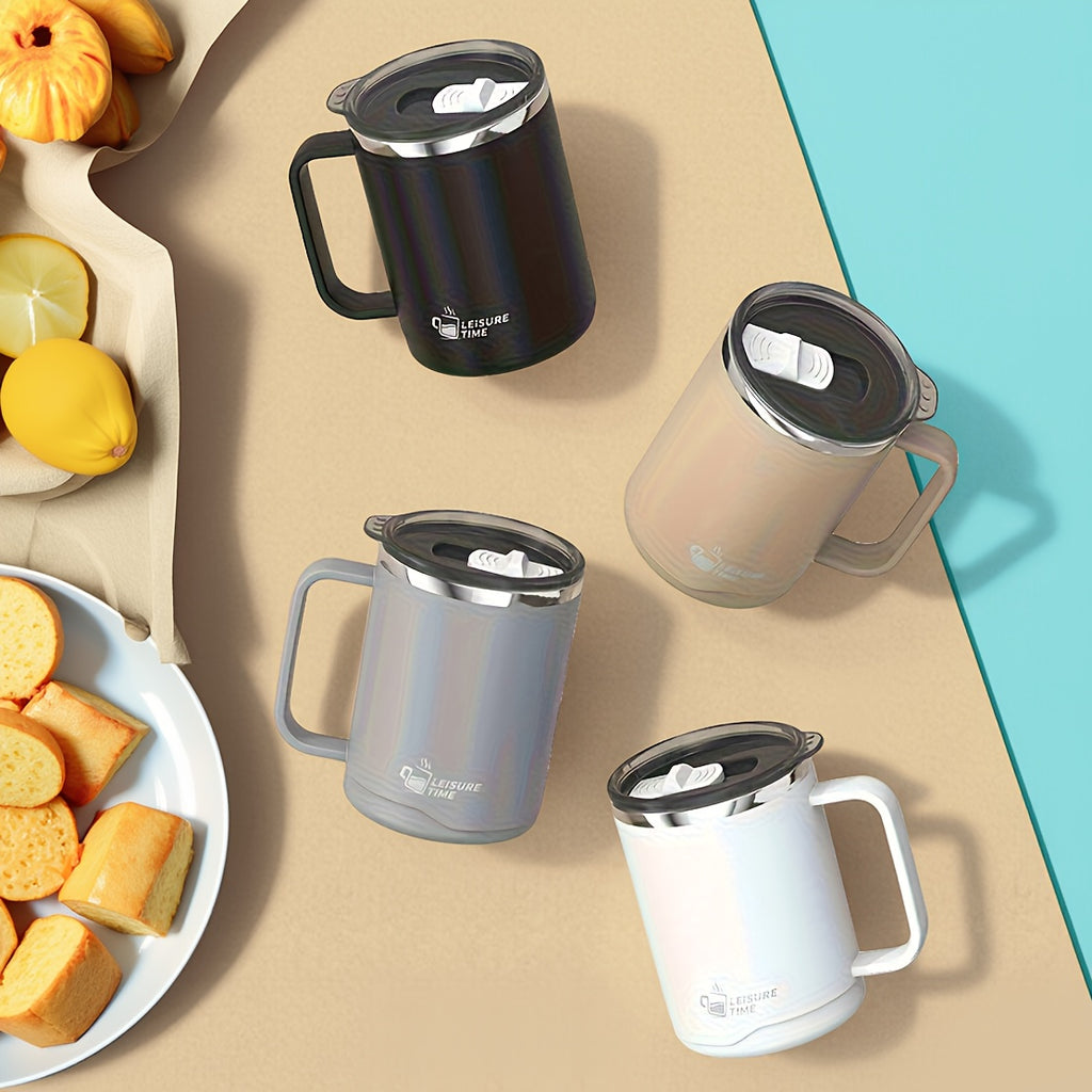 304 Stainless Steel Double Wall Mug, Insulated Coffee Milk Tea Cup, Japanese Style Creative Water Cup, Ideal Gift for Outdoor Adventures, Perfect Present for Ladies