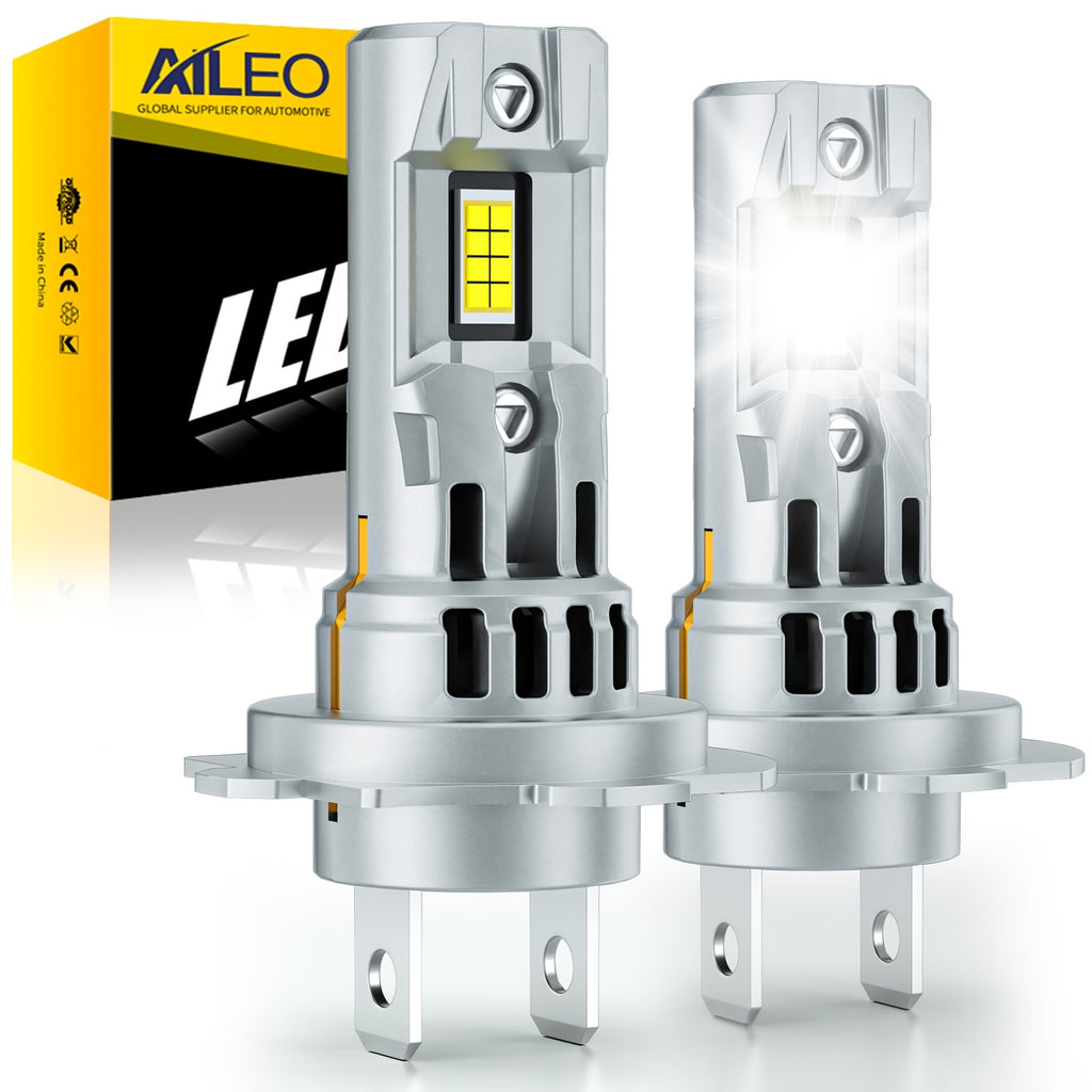 AILEO 2只装涡轮增压H7 LED大灯灯泡 120W超强功率 22000流明 超白光 6500K 12V H7汽车灯