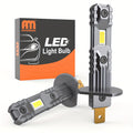 2个迷你H1 LED灯泡 H1 LED强光大灯灯泡 20000LM 白色超亮光 汽车雾灯 高品质，不含电池