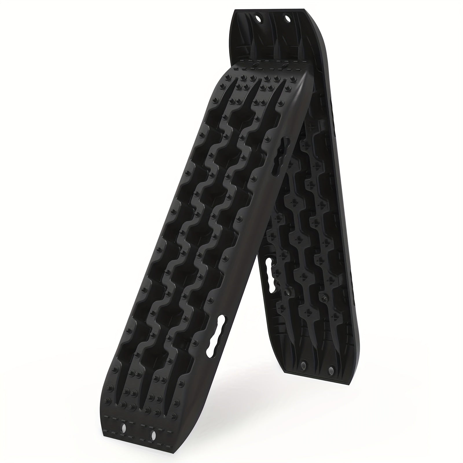 Pair of Off-Road Traction Boards, 42-Inch Large Recovery Boards, Suitable for 4WD Vehicles on Mud, Sand, Snow, and Rocky Terrain. 4X4 Twin-Board Recovery Track Tire Traction Mat, Suitable for RVs, Trucks, Jeeps, and SUVs