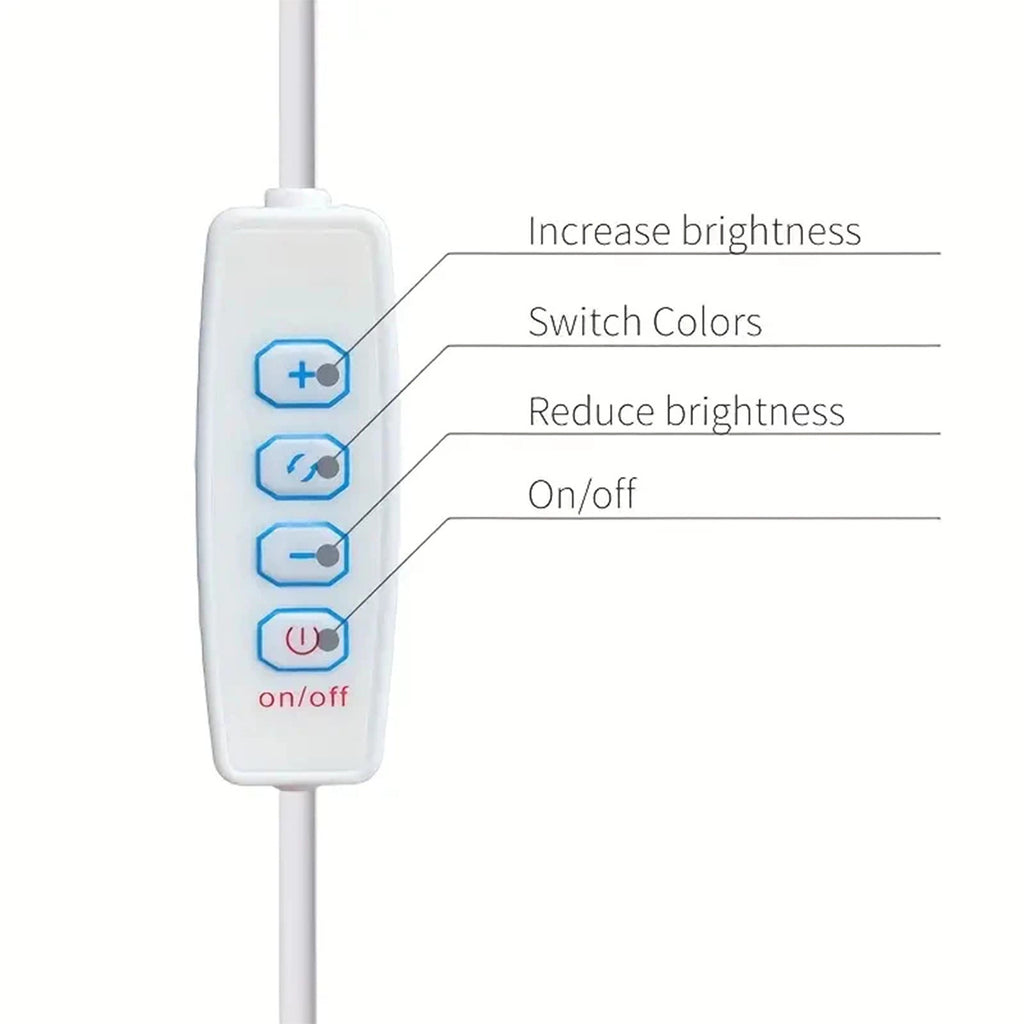 LED tube reading light for studying, with 3 color options, USB plug, suitable for night use, available in 11.81-inch / 15.75-inch lengths, dimmable, suitable for bars, nightstands, cabinets, an excellent Christmas gift