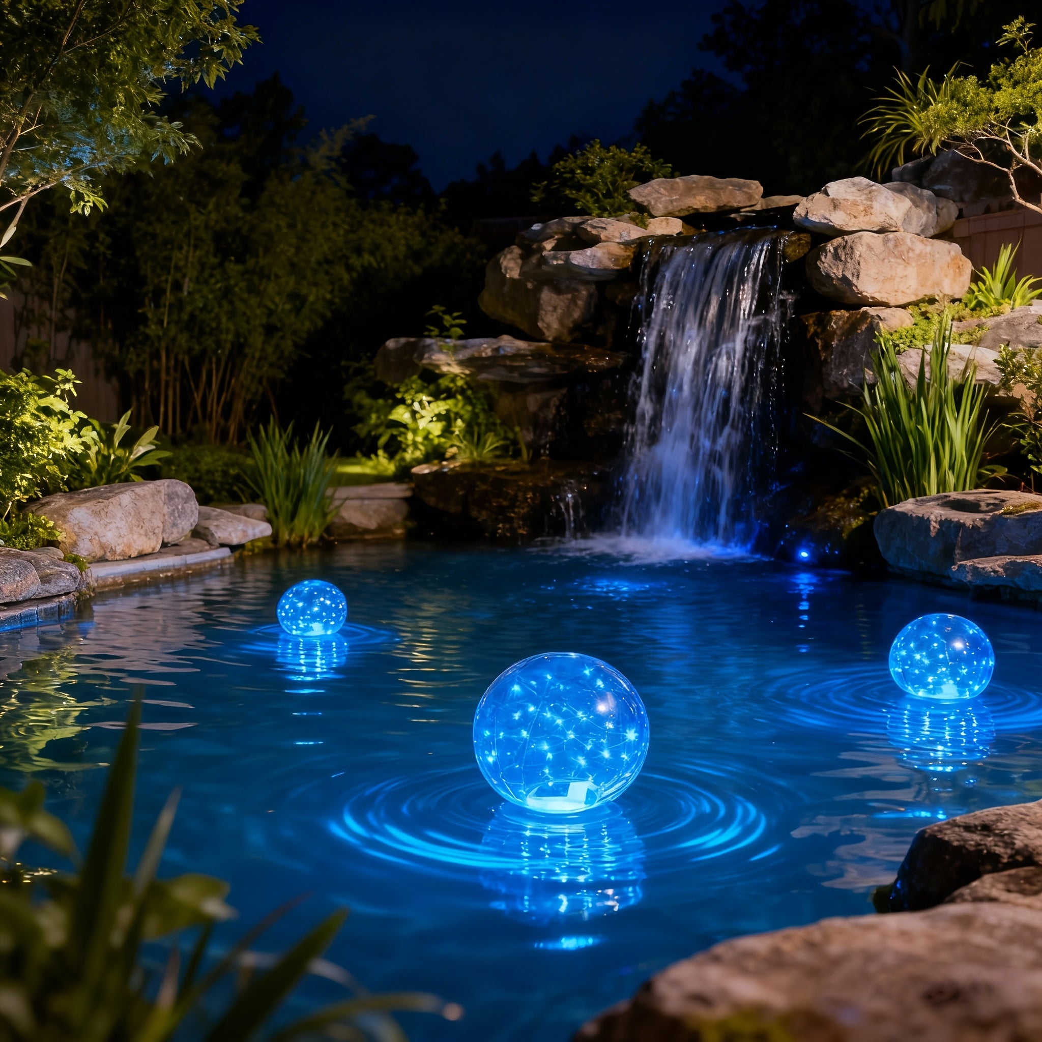 2-Pack Solar Floating Light with Air Pump - Solar Ball Light, Suitable for Pool, Pond Patio Light, Outdoor String Light, Garden Decorative Light, Ground, Party, Courtyard Party, Outdoor Decoration