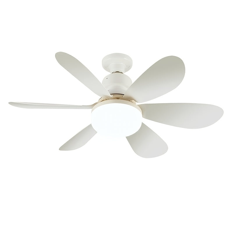 Sofucor 1 Piece 20" Flush Mount Ceiling Fan with Light, Remote Control, Small Ceiling Fan with Light, Timing & Dimmable 3 Colors, E26 Base Ceiling Fan, Ideal for Bedroom, Living Room, Garage, Kitchen