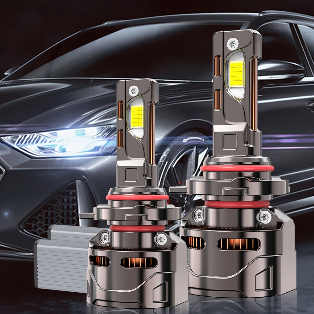 2PCS Car LED Headlight Bulbs - H11-O116, 59400LM, 300W, 7500K, 360° Beam Angle, 9570 CSP Chip, 1000% Brightness, H1, H4, H7, 9005, 9006, 9012, Plug-and-Play, No Battery, Driving Light, Spotlight