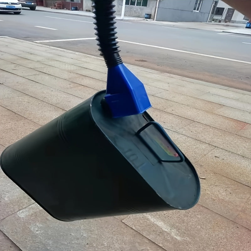 Portable Foldable & Extendable Oil Funnel with Quick Connect Nozzle – Durable ABS Material, Hands-Free Pouring for Cars, Trucks, Motorcycles – Cross-Border Compatible, Auto Oil Change Accessory, Square Mouth Design, Sturdy Construction