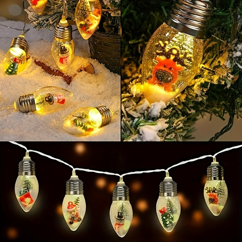 1入 LED 聖誕燈串，長度150公分或59.06英吋，電池供電（不含電池），適用於聖誕節、情人節、婚禮、派對和居家裝飾