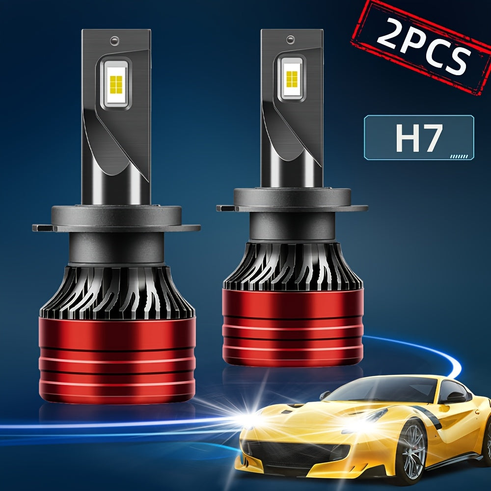 2Pcs 270W LED Headlight Bulbs - High/Low Beam, 6500K White, Plug-and-Play, Enhanced Visibility and Safety, Fits Most Vehicles