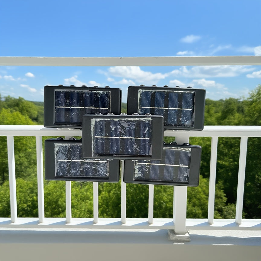 Solar Outdoor Lighting Lawn Step Stair Railing Decorative Path Light Wall Light Wall Washer Light Courtyard Home Light