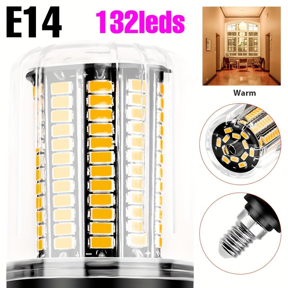 LED corn bulb E14 small screw base spotlight AC85-265V ceiling chandelier built-in bulb E27/E26 universal indoor bright eye-protection flicker-free candle light B22 home use 220V bedroom living room office study downlight 110V bathroom