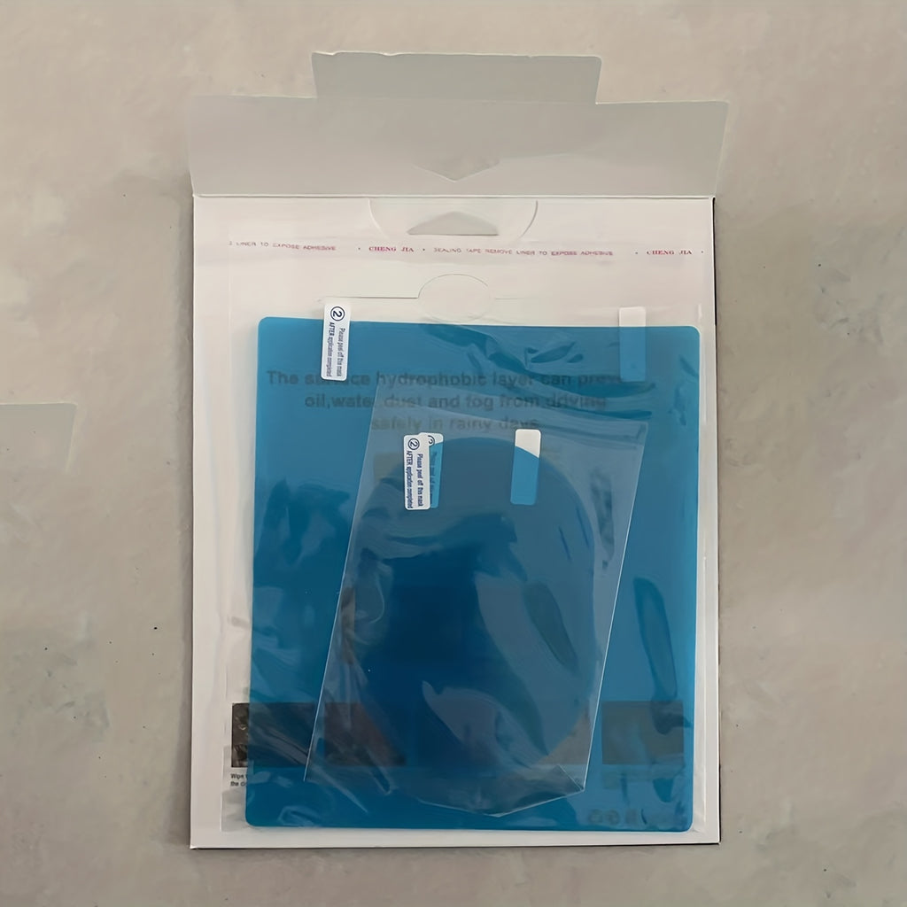 Pair of Car Rainproof Film, Designed Specifically to Prevent Fogging on Side Mirrors and Windows, Ensures Clear Visibility and Provides Waterproof Function for Car Modification