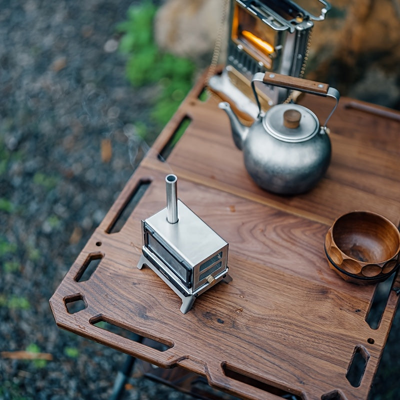 Goout Springhill Mini Portable Tabletop Fire Pit Stove 1.5, a Compact Folding Camping Stove Designed for Outdoor Use, Perfect for Small Twigs and Tabletop Cooking