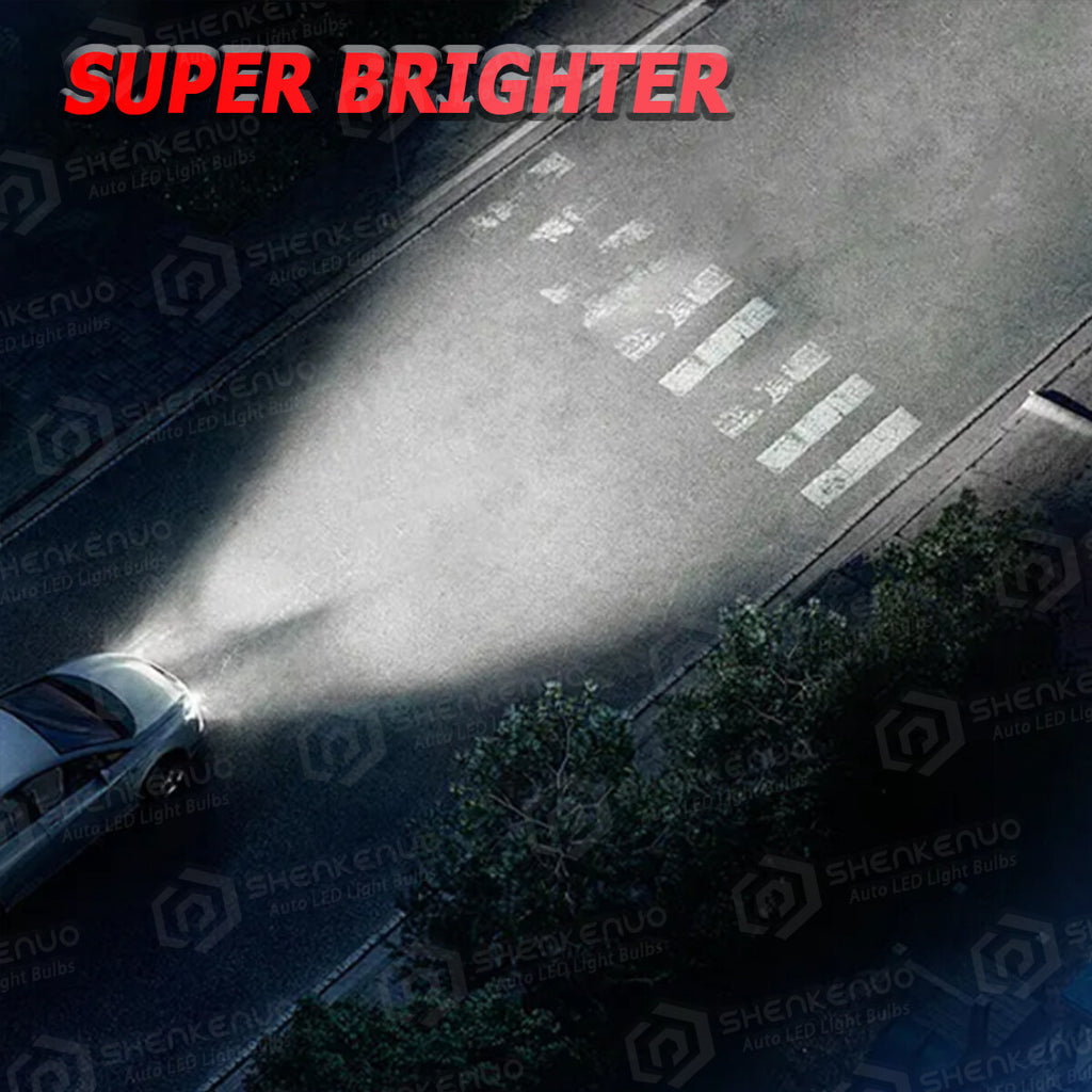 LED Headlight Bulb Set (2Pcs) for 2003-2005 Nissan 350Z, H7 6000K White High/Low Beam Kit, No Battery Included