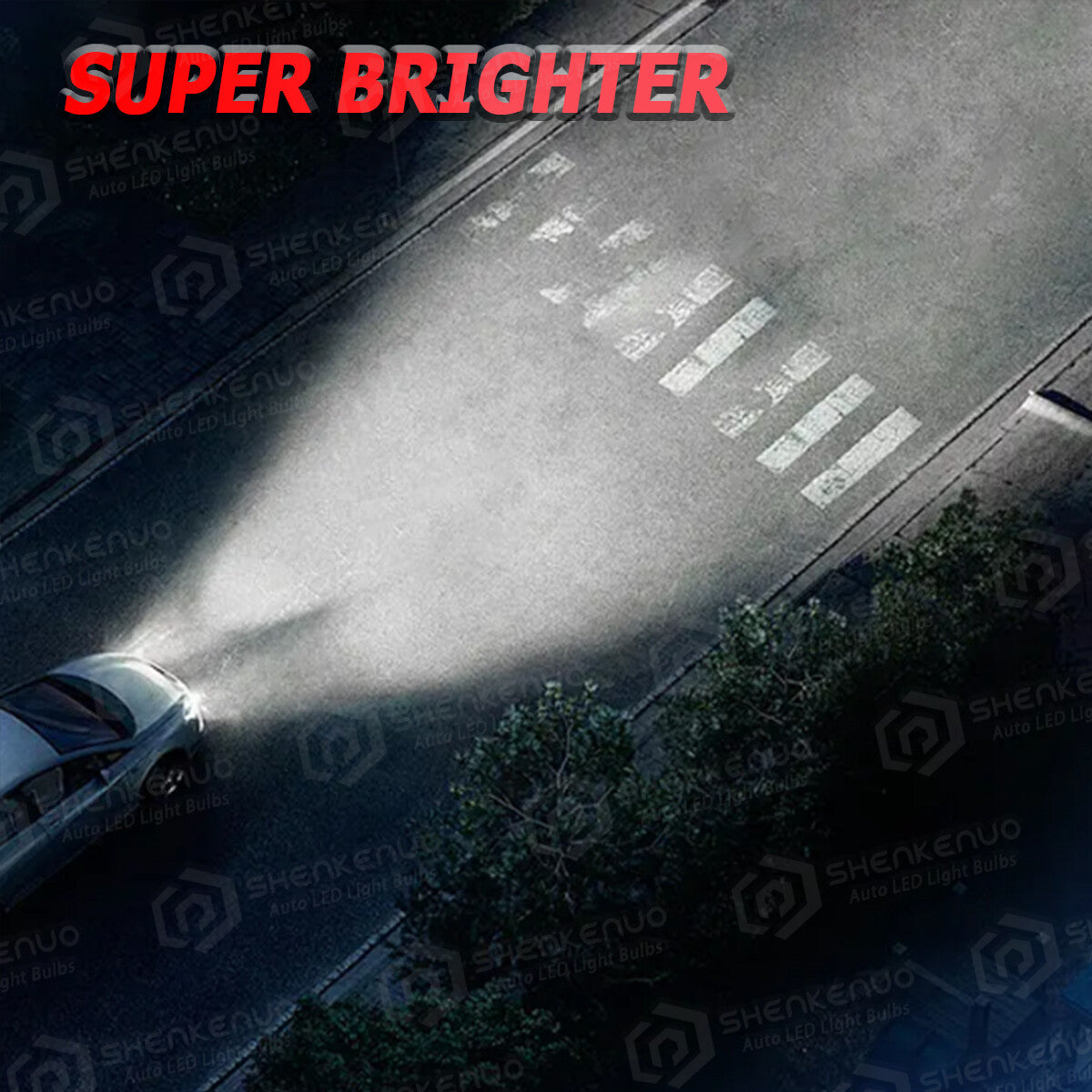 LED Headlight Bulb Set (2Pcs) for 2003-2005 Nissan 350Z, H7 6000K White High/Low Beam Kit, No Battery Included