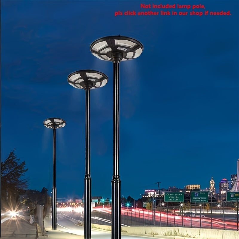 1 Piece UFO Solar Garden Light, Solar Light, Outdoor Solar Light, LED Light, Solar Light IP65 Outdoor Waterproof, with Remote Control, Dusk to Dawn, Suitable for Outdoor, Roadside, Courtyard, Park, Garden, etc., (Pole Not Included)