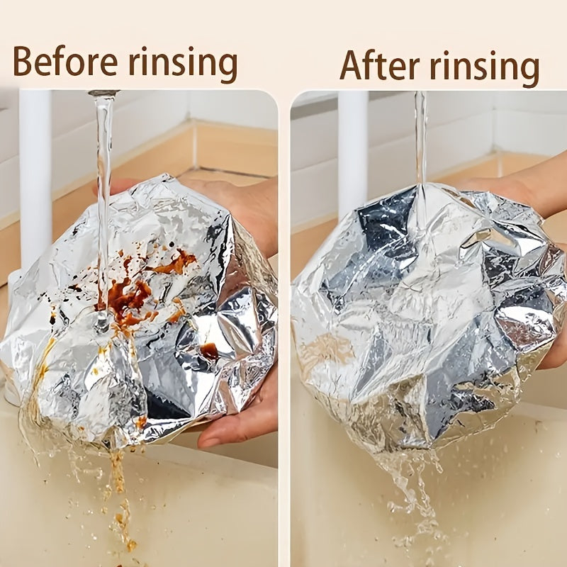 Food-Grade Reusable Foil Insulation Lid – Tabletop Heat Retention Cover, Aluminum Foil Lid, Kitchen Freshness & Heat Preservation Film Cover for Bowls, Plates, Dishes – Keeps Food Warm, Fresh, and Protects from Insects & Dust, Food Warming Equipment