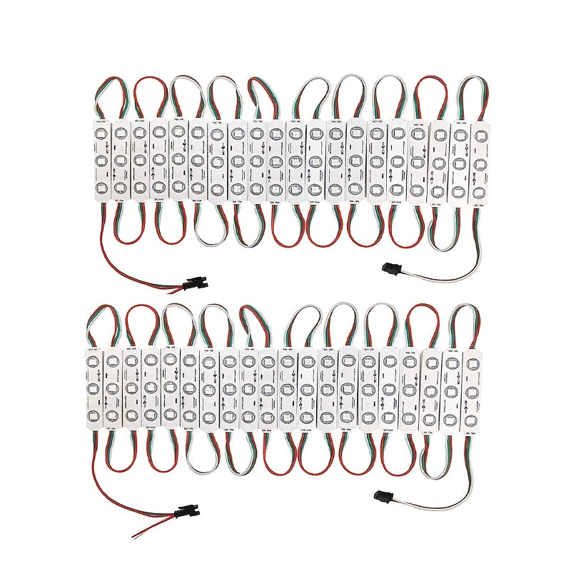 5050 RGBW LED light strip - WS2811 programmable color-changing strip, with button control, 12V commercial/home use suitable for TV backlight, holiday decoration and luminous text display