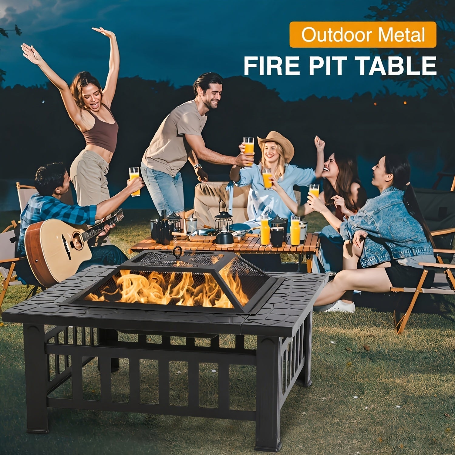 32-Inch Square Fire Pit