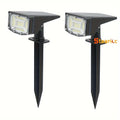 Staaricc 4/2 pack solar wall light/floor lamp, solar spotlight 50 SMD LEDs, sensor light, solar lawn spot light, suitable for garden, courtyard, balcony, lawn, roadside, party – smart sensor, light sensor