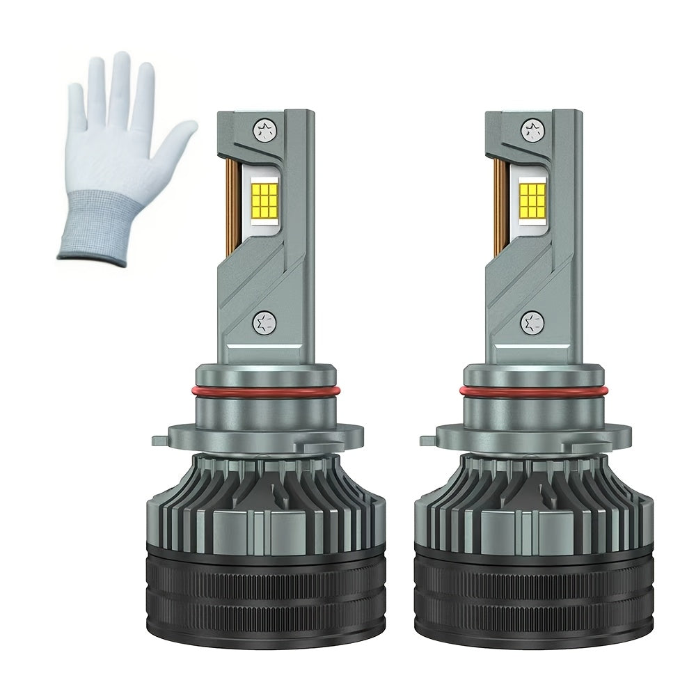 2-Pack 250W H7 CANBUS H4 H1 LED H11 H8 H9 9005 9006 HB3 HB4 Car LED Headlight Fog Light Bulbs 6000K 12V