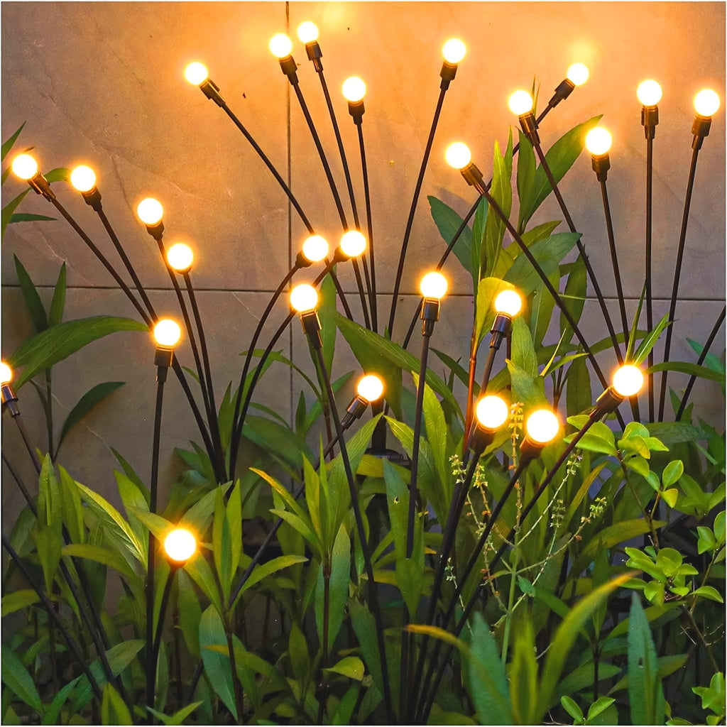 40/20/10 LED Solar Firefly Light Outdoor Solar Lighting LED Garden Decoration 8 Modes Adjustable Cafe Decoration Park Decoration Commercial Lighting Landscape Lawn Path Decoration Light Up Your Garden Halloween Decoration