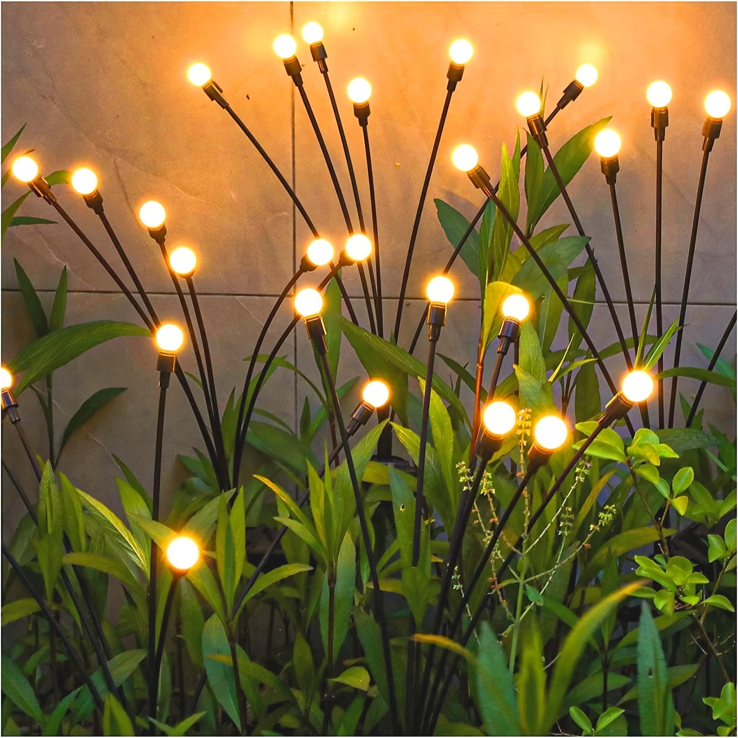40/20/10 LED Solar Firefly Light Outdoor Solar Lighting LED Garden Decoration 8 Modes Adjustable Cafe Decoration Park Decoration Commercial Lighting Landscape Lawn Path Decoration Light Up Your Garden Halloween Decoration