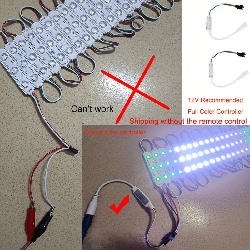 5050 RGBW LED light strip - WS2811 programmable color-changing strip, with button control, 12V commercial/home use suitable for TV backlight, holiday decoration and luminous text display