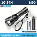 Smiling Shark Rechargeable High Lumen Diving Flashlight, LED High Power Dimmable Ultra Bright Rechargeable Light, for Diving & Night Lighting, Perfect for New Year Christmas Gifts