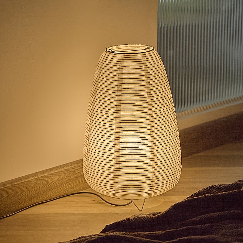 1PC paper art desk lamp, USB table lamp, home lighting decorative table lamp, warm romantic and stylish night lighting ambiance, vintage fashion versatile, rice paper material and iron art stand material, suitable for home lighting decoration