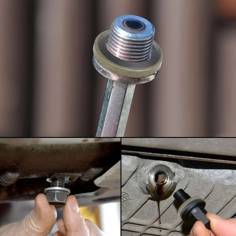 120-Piece Set Automotive Oil Pan Drain Bolt Rubber Replaceable Washer Seal Kit M6 M8 M10 M12 M14 M16 M18 M20 M22 M24 M27 M30