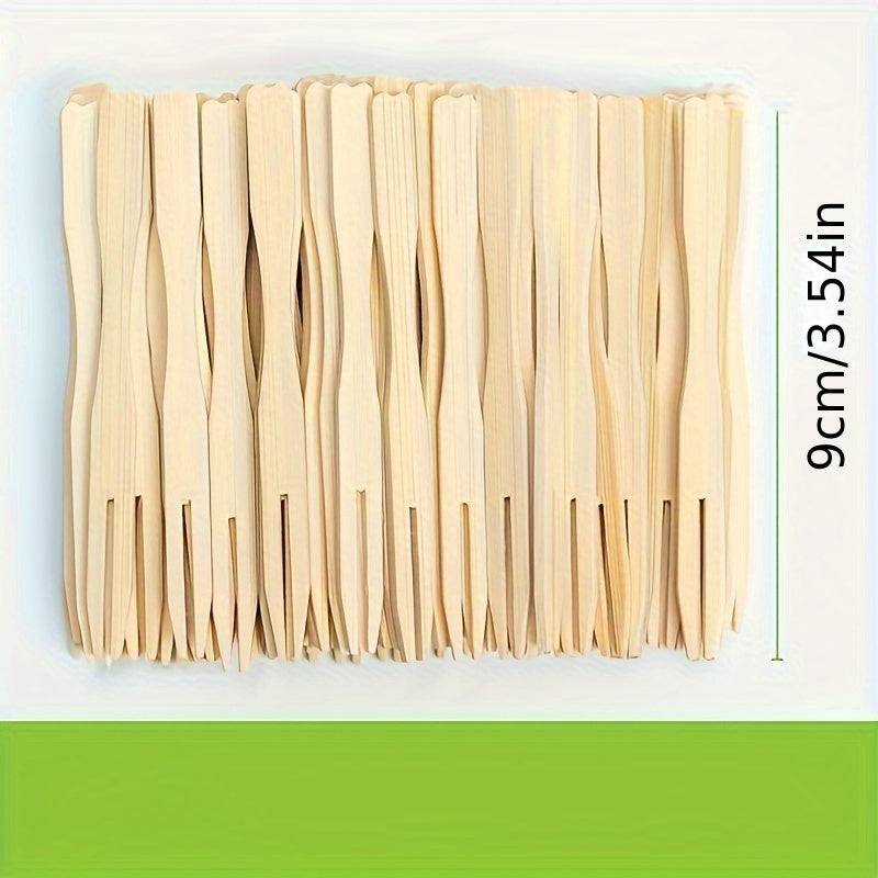 100/200/400 Pack – Fruit Forks, 3.5-Inch Disposable Mini Forks – Perfect for Cocktail Parties & Appetizers – Great for Christmas, Halloween, New Year