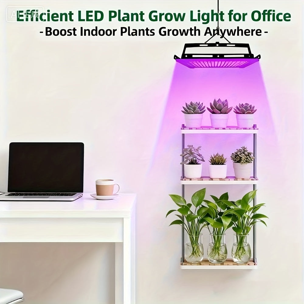 50 LEDs Full Spectrum Plant Grow Light, USB Powered Indoor Supplement Light, Hydroponic Grow Lamp for Vegetables, Succulents, Flowers & Fruits, Purple Light Ideal for Seed Germination
