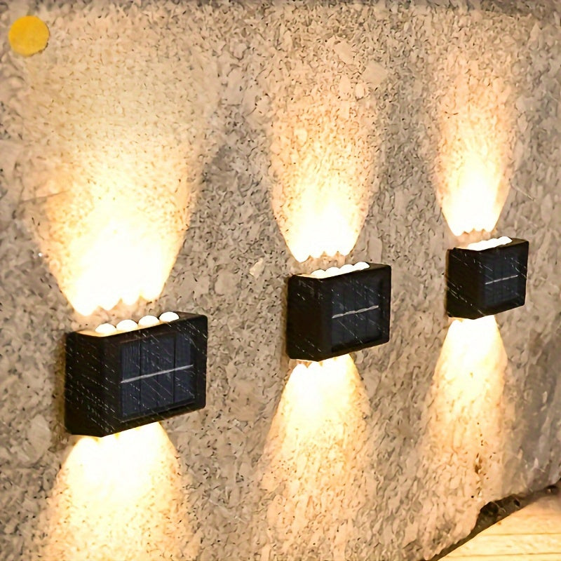 10-Head New Solar Atmosphere Wall Light, Outdoor Decorative Garden Courtyard Wall Light, Waterproof Wall Light, Outdoor Wall Washer Light