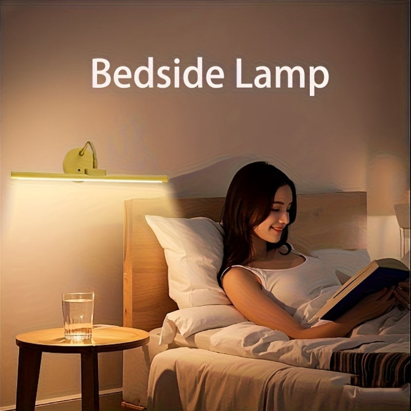 Black/Gold Universal Adjustable Rechargeable 3-Color Temperature Smart Wall Light - with Remote Control, USB Rechargeable Vanity Light, Indoor Night Light, Cabinet Light, Display Light, Bathroom LED Light, Bathroom Hallway Lighting