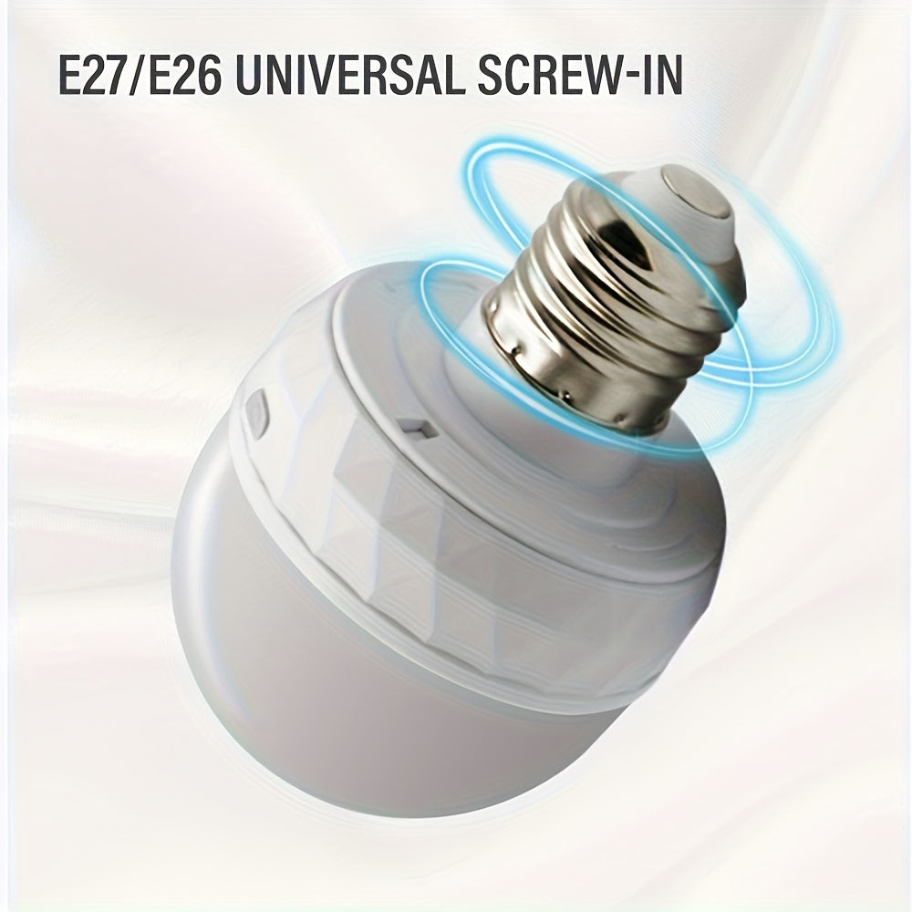 4PCS rechargeable smart LED light, E26/E27 base, with remote control for adjustable color temperature and brightness LED light, USB rechargeable light, suitable for living room, bedroom, chandelier, floor lamp