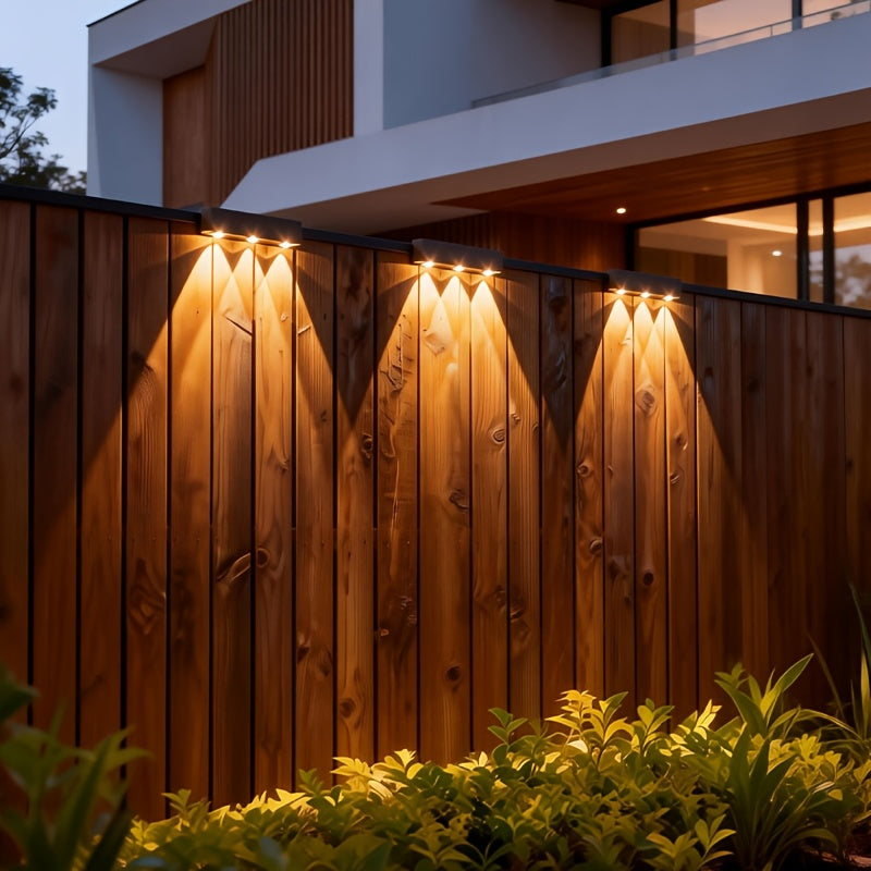 Outdoor Wall Light Solar Charging Landscape Light Wall Washer Light Villa Garden Community Wall Hanging Lamp Decorative Beautiful Light, Suitable for Villa, Courtyard Wall, White Light and Warm Light Freely Adjustable