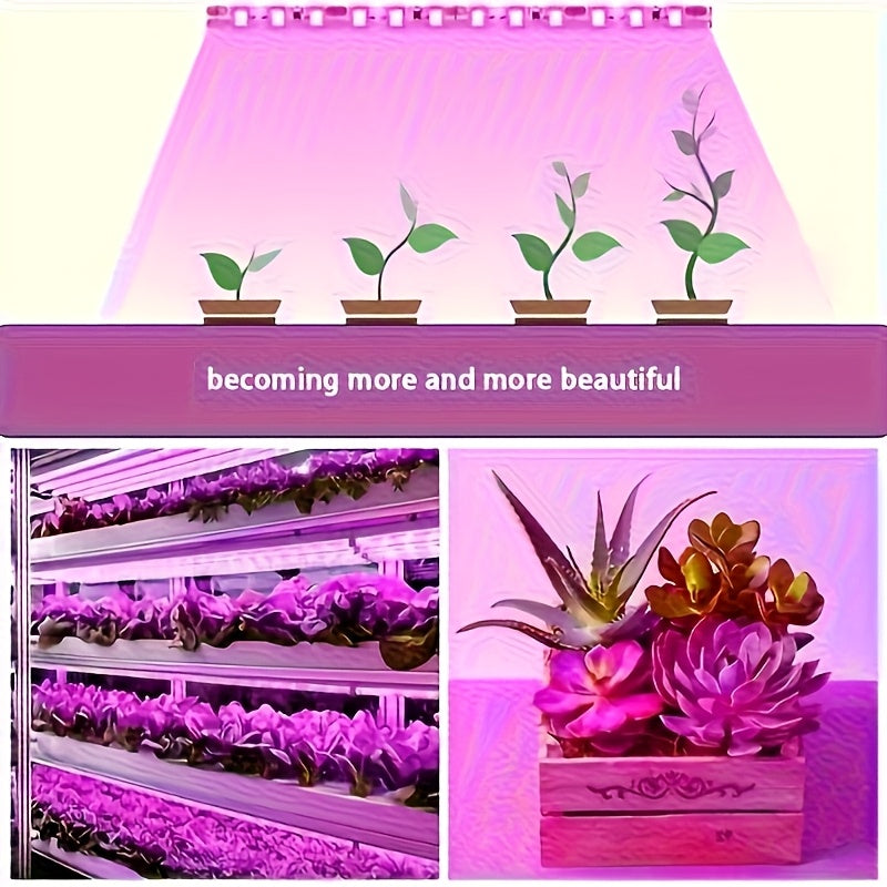 智能全光谱LED植物生长灯带——USB供电室内植物生长灯，配备LED灯带，适用于幼苗、室内植物、温室园艺，USB供电照明