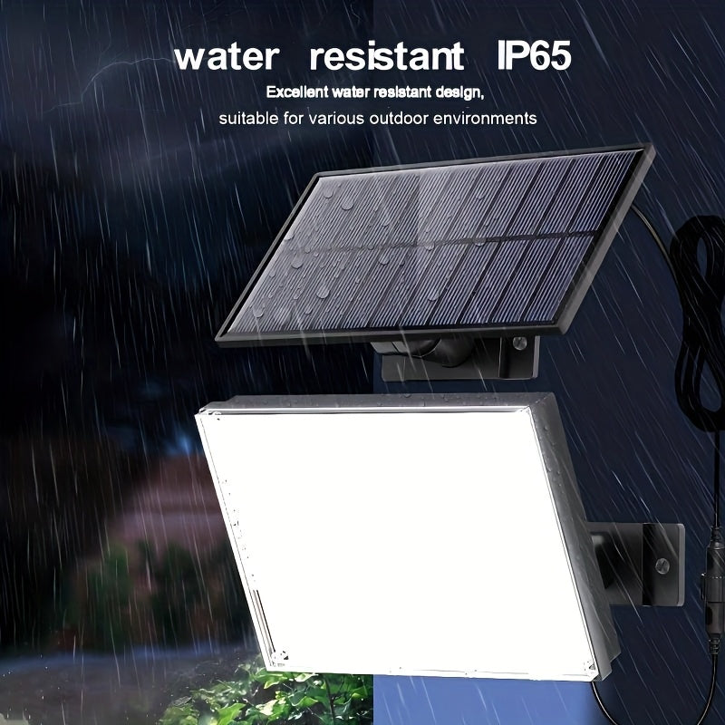 1P/2Pcs 400LED Outdoor Solar Wall Light with Motion Sensor Lighting, LED Cool White Solar Flood Light, High Brightness Solar Street Light, Larger Solar Panel, Easy Installation, Super Bright, Automatic ON/OFF, for Porch, Yard, Garage, Fence