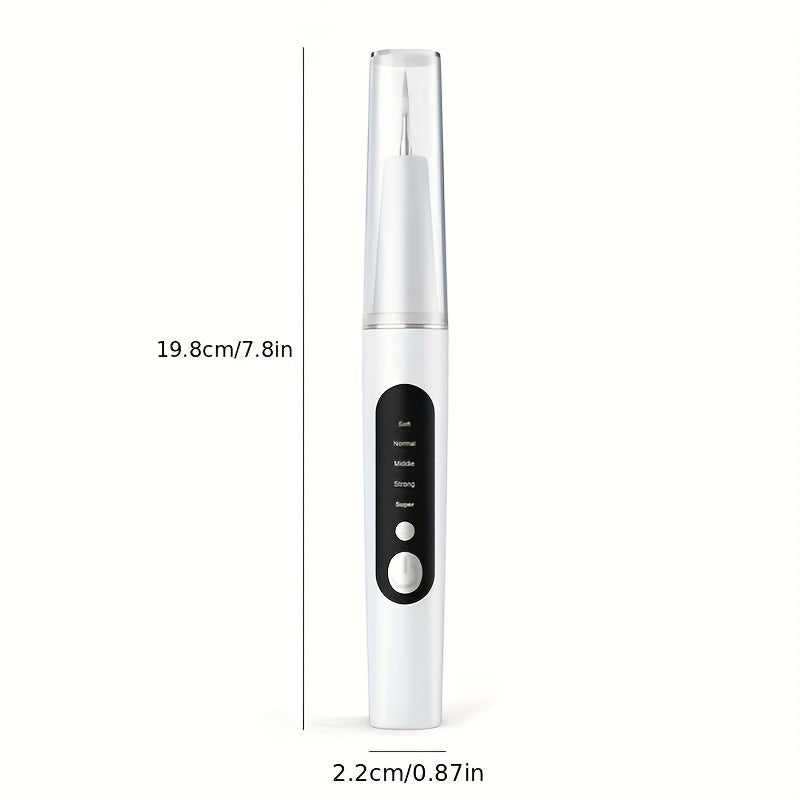 ProClean 牙垢去除套装 - 5级可调LED灯，4个替换头，高效牙结石清洁，提升口腔健康与清新口气