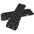 Off-Road Recovery Traction Boards – 4WD Rescue Mats for Mud, Sand, Snow & Rocky Terrain. Pair of 4x4 Recovery Tracks with 2 Straps, for RVs, Trucks, Jeeps, SUVs – Available in Orange & Red