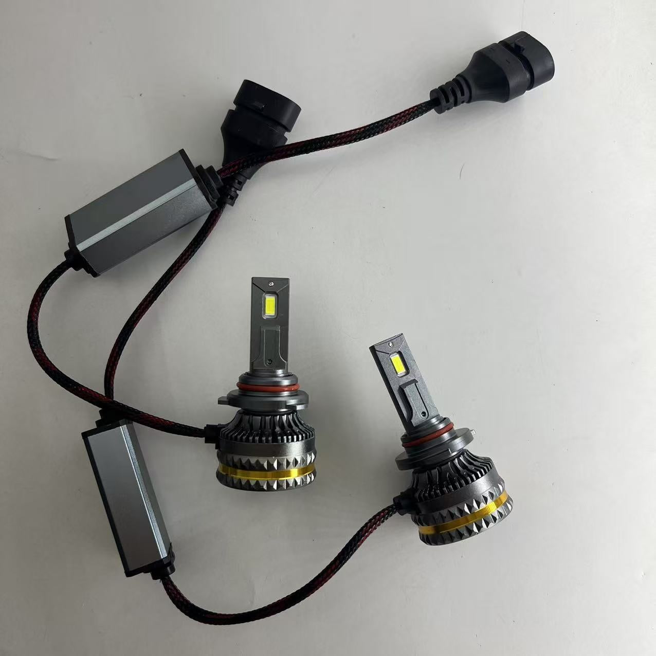 2-Pack H7 H4 H11 LED CANBUS Lights H1 H3 9005 HB3 9006 HB4 H8 H9 9012 HIR2 9007 H13 Car LED Headlight Bulbs 220W 12V 24V Auto Headlights, No Battery Included