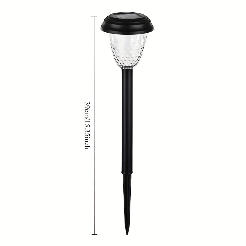 4-Piece Solar Pathway Light Set with Color Gradient LED, Perfect for Illuminating Paths, Villas, Courtyards, and Enhancing Garden Landscapes, Great for Festive Party Decorations