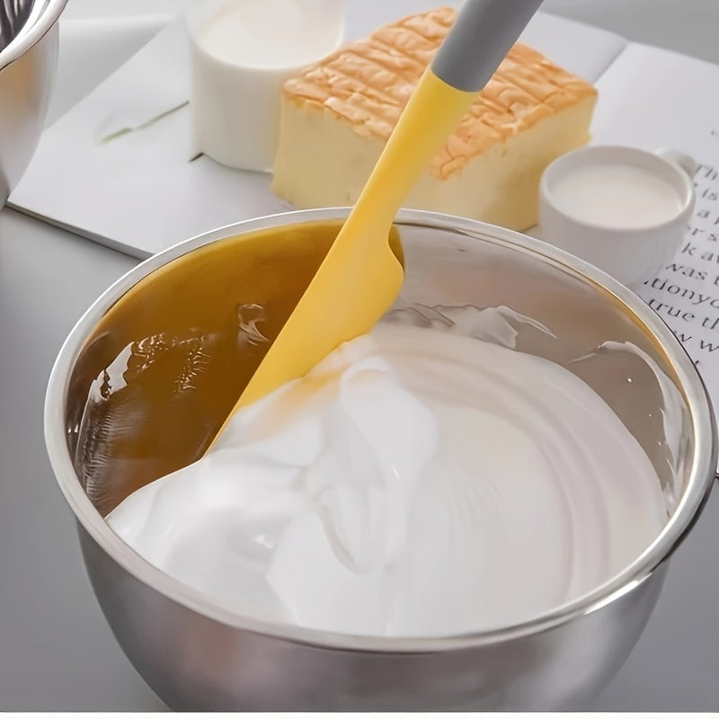 2Pcs Random Color Extra Large Heat Resistant Silicone Spatula, Kitchen Cooking Spatula for Cooking and Baking, Ideal for Stirring Dough and Cream, Must-Have for Home Kitchens and Professional Bakers