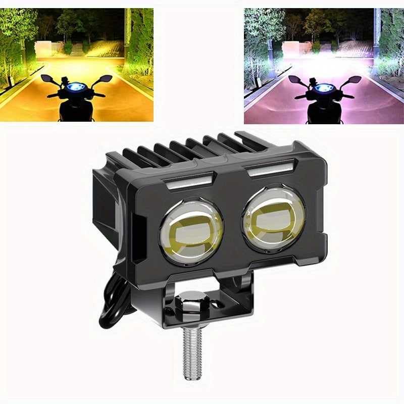 Heyword Brand - Available in 1-Pack or 2-Pack Configuration - Newest Model - Multi-Color LED - Compatible with Motorcycle and Car Lighting, No Battery Included