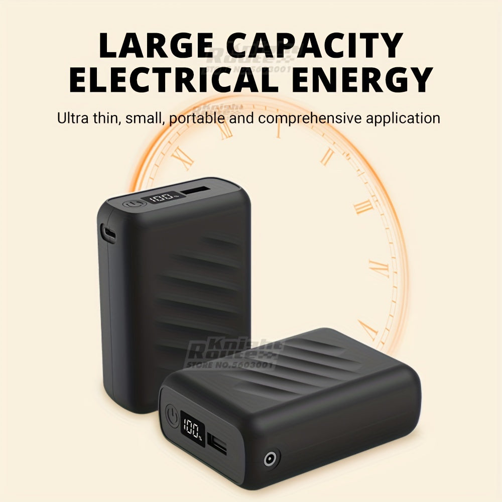 20000mAh Power Bank, DC 7.4V/3A & USB 5V/3A Portable USB Charger Fast Charging External Battery Pack for Heating Jacket Vest Pants Clothing Equipment