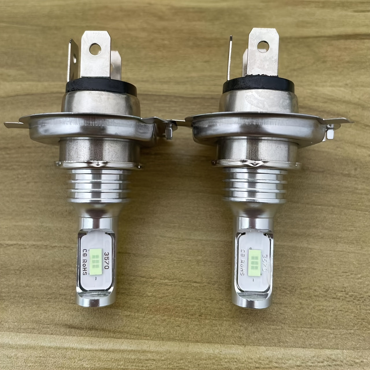 2 件装 H4 9003 3570 CSP 晶片 LED 头灯雾灯高/远光 6000K 白色 4300K 黄色 8000K 冰蓝色行车灯泡 DRL