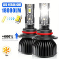 2-Pack H11 H4 H7 H1 LED Light Kit, Fog Light Kit, 6500K White Light, Air-Cooled Heat Dissipation, Easy Installation, 600% Brightness