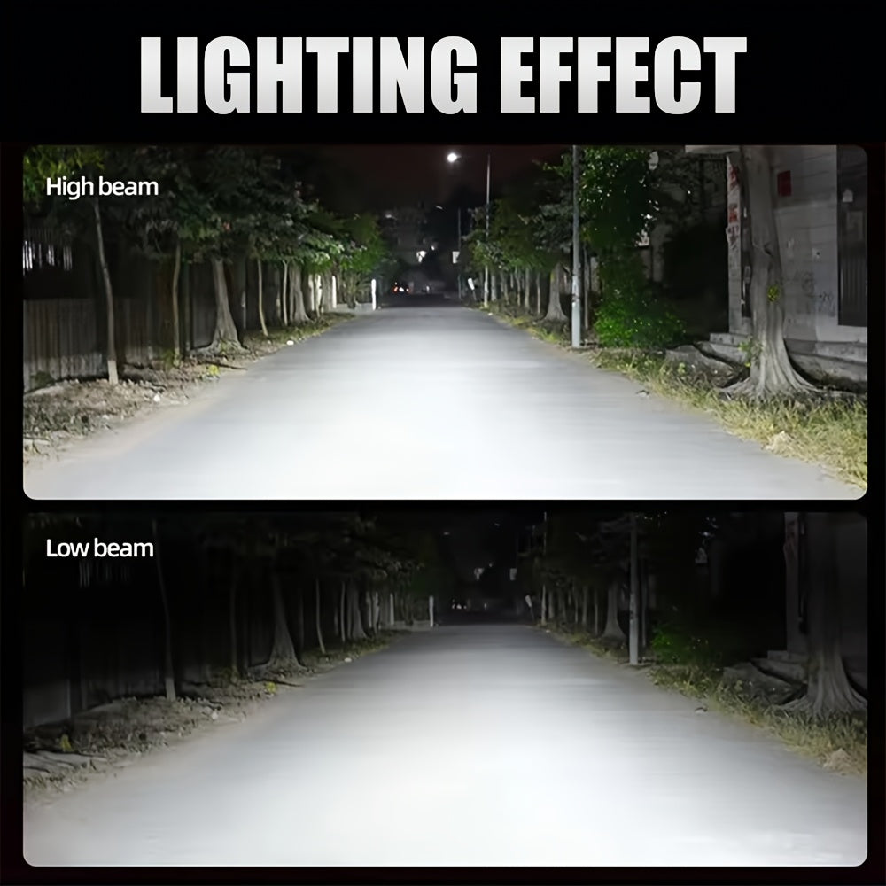 2pcs 58400 Lumens CANBUS Car LED Headlight Bulbs, 7500K Pure White Light, Compatible with H16/H11/H9/H8 9005/HB3 9006/HB4 9012/HIR2 Sockets, No Decoding Needed, 9570 CSP Chip, Easy Installation
