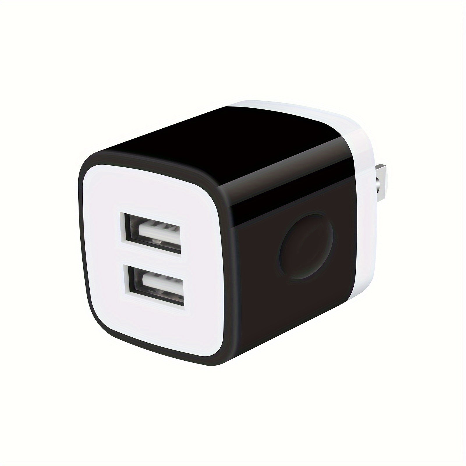 1pc USB Wall Charger, Charger Adapter, 2.1A/10W Dual Port Fast Charging Plug Box, Suitable for iPhone 15 14 13 12 11 Pro Max 10 SE X 8 7 Plus Samsung Power Block Fast Charging Box