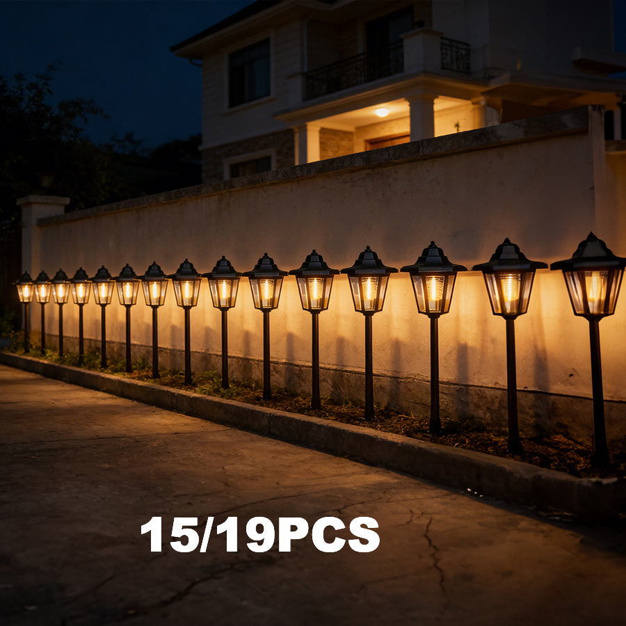 15/19 Pack IP65 Vintage Outdoor Display Light, Perfect for Festivals, LED Outdoor Landscape Light, Suitable for Garden, Lawn, Pathway, Courtyard, Night Lighting, Path Illumination, Modern Outdoor Lighting, Christmas Halloween Valentine‘s Day